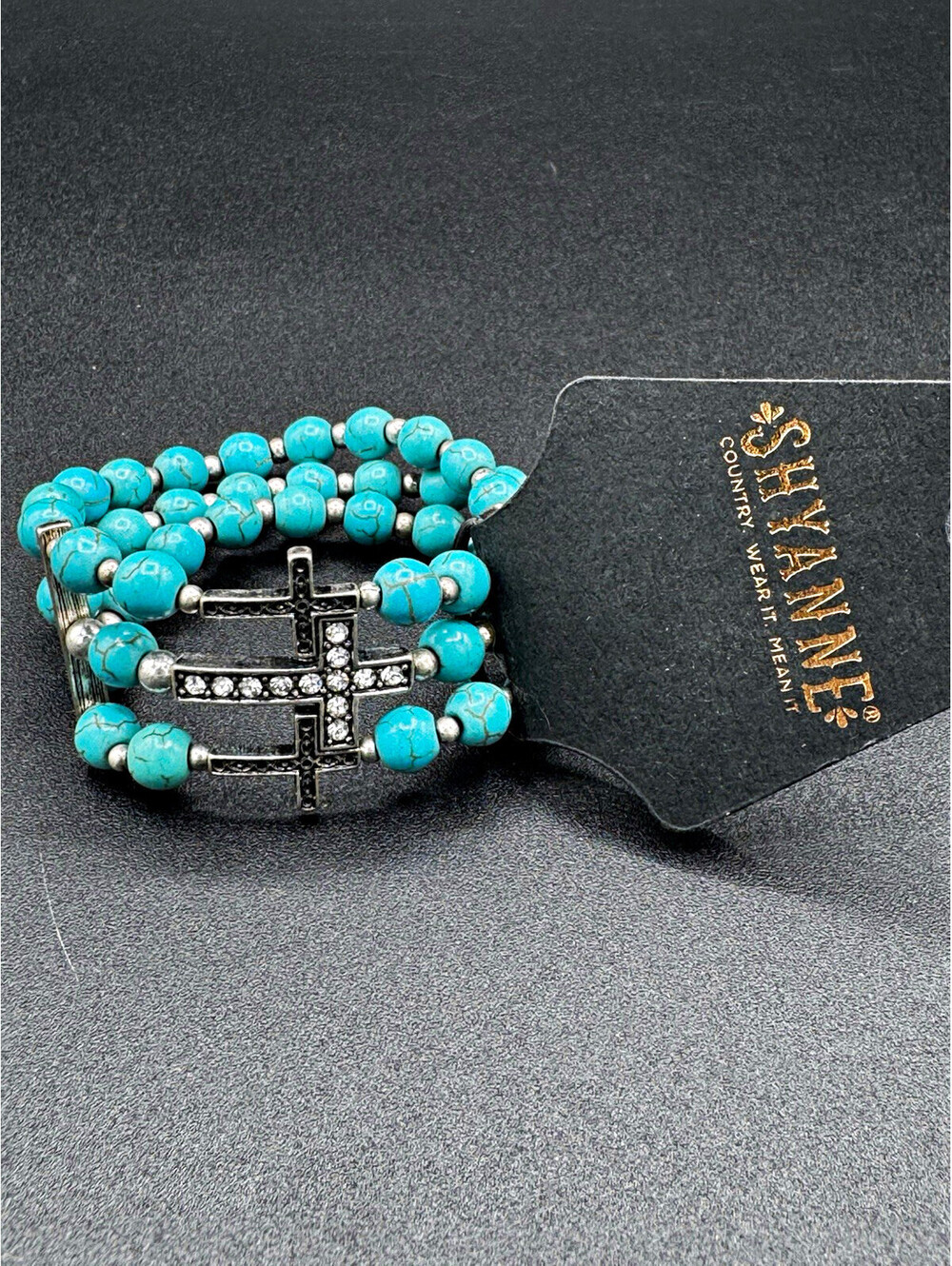 Shyanne Turquoise Cross Bracelet Western Cowgirl Southwestern NWT Boot Barn